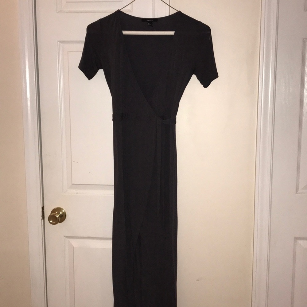 Charcoal grey comfy dress